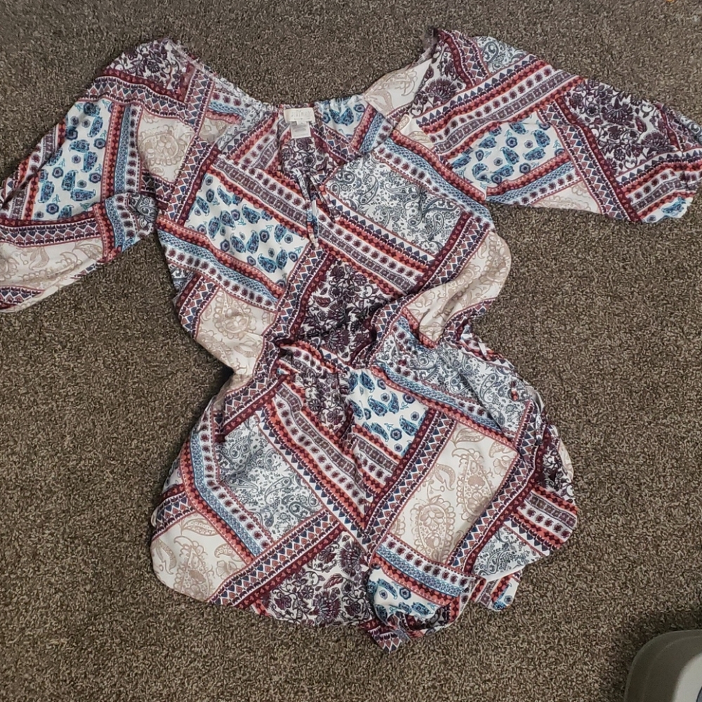 Large Patterned romper